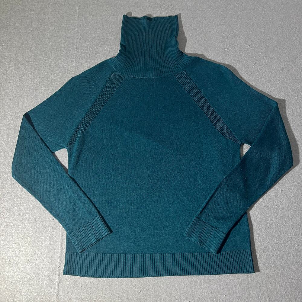 Banana Republic Women’s Small Teal Turtleneck Raglan Sleeve Sweater